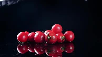 升格水果圣女果新鲜水果小番茄视频的预览图